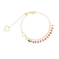 Armband Maman et Sophie Dame Frange in Silber Tormalina BPFRATOSP